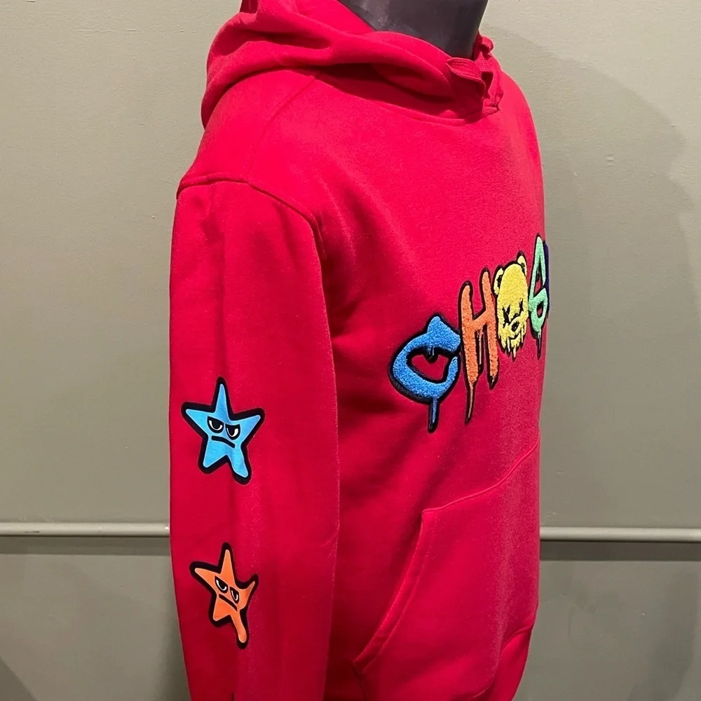 Bleecker&Mercer hoody sweater pullover red side pockets - Picture 5 of 5